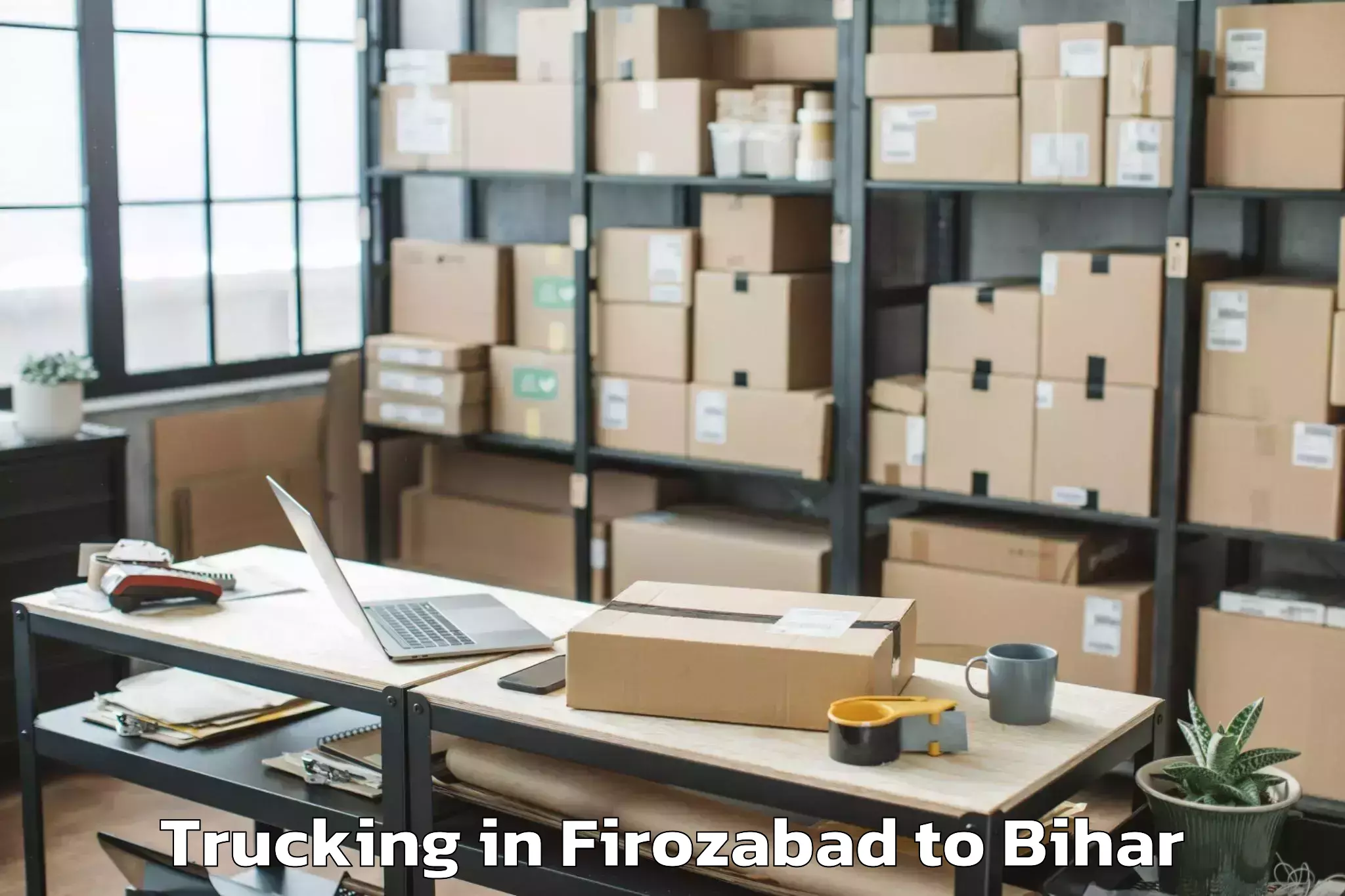 Expert Firozabad to Manjhaul Trucking